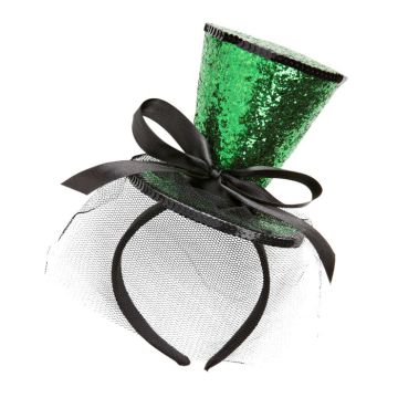 Mini Glitter Top Hat Grønn