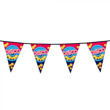 "DISCO FEVER" 30x20 cm flagg girlander - 6 m