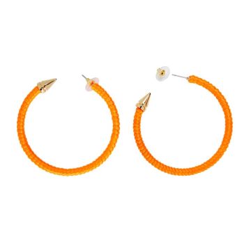 80-talls Øredobber Hoops Oransje
