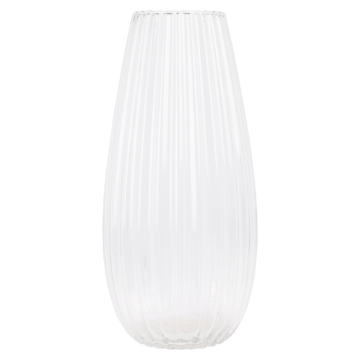 Stilig transparent glasvase 170x370 mm 
