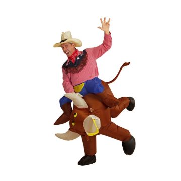 Oppustelig rodeotyr kostyme