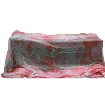 Hvitt blodig halloween stoffdukk - 2,15x1,52 m