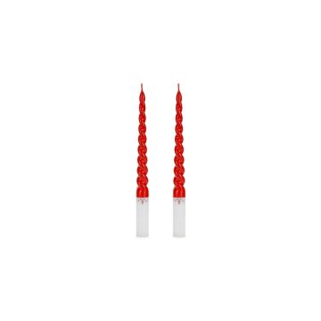 Julemann snoede lys rød x2 - 25 cm