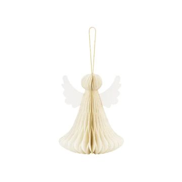 Bienpapierengel i honningkakefarge 15 cm