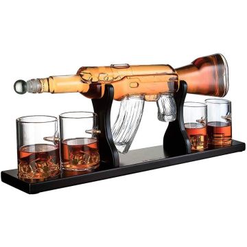 Whisky Dekanter AK 47 Med Glass 50 cm