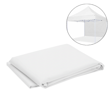 Sidevegg til paviljong 3x2 m hvit