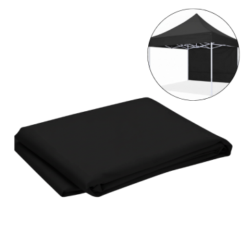 Sidevegg til paviljong 3x2 m svart