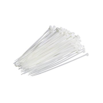 Strips kabelbinder hvid 3x200 mm - 100x