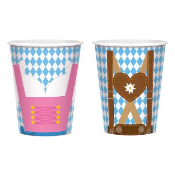 Oktoberfest-kopper med motiv 8x - 250 ml