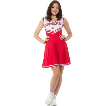 Cheerleader kostyme i rød