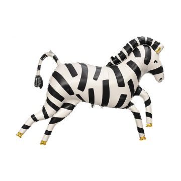 Zebra Folieballong - 115 x 85 cm