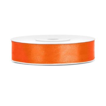 Satengbånd Oransje - 12mm x 25m