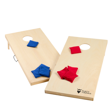 Cornhole-sett 120x60 (Offisielle mål) - Inkluderer 8 kasteposer fra PartyVikings