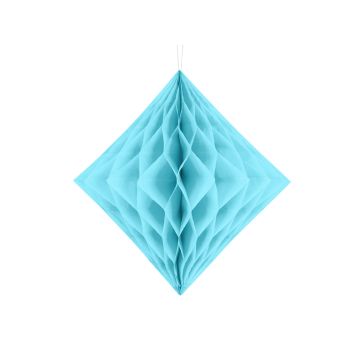 Diamant Honeycomb I Lyseblå - 30 cm