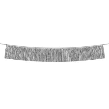 Sølv Girlander med Frynser - 135 cm