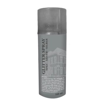 Glitter spray sølv 160 ml Det Gamle Apotek