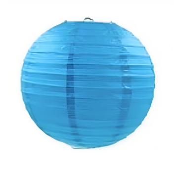 Blå papirlanterne 40 cm