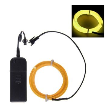 Neon LED slange 3 m gul