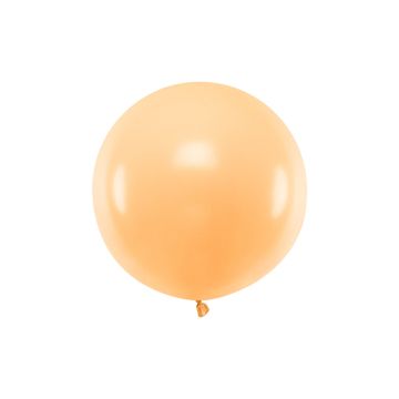 Kjempe Pastell fersken Ballong - 1 Meter