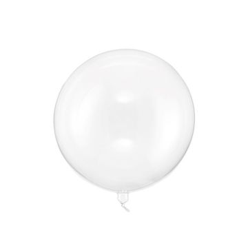 Gjennomsiktig rund Orbz-ballong - Ø 40 cm