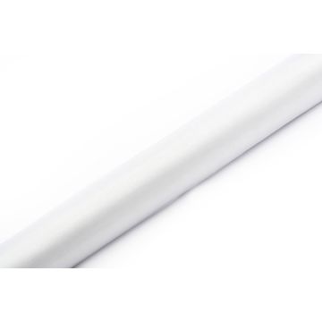 Organza Bordløper Hvit - 9 Meter