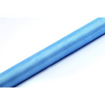 Organza Bordløper Lys blå - 9 Meter