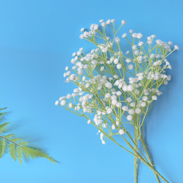 Kunstige blomster brudeslør hvit - 63 cm