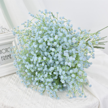Kunstig blomst brudslør blå - 63 cm
