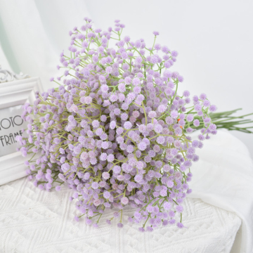 Kunstig blomst brudeslør lilla - 63 cm