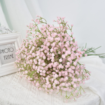 Kunstig blomst brudeslør rosa - 63 cm