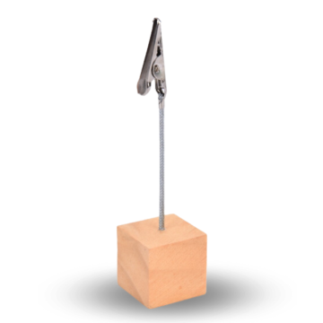 Bordkortholder i tre og metall - 10 cm pakke