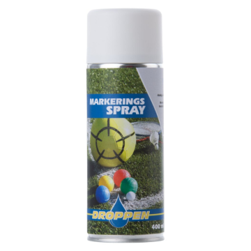 Utendørs markeringsspray 400 ml hvit
