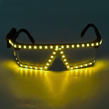 LED-briller gul neon