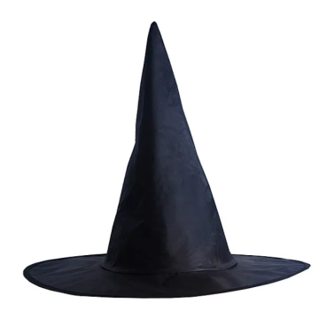 Heksehatt svart for barn 35 cm