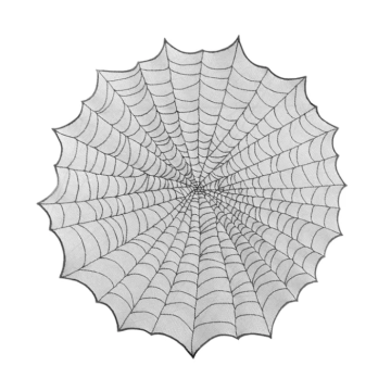 Spindelvev duk rund - 124 cm