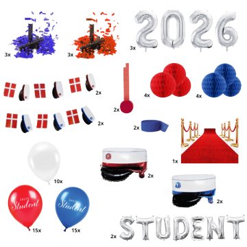 Studenterpakke liten til baren