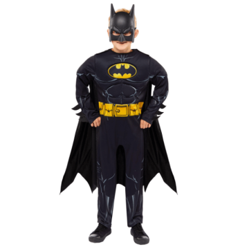 Batman® klassisk svart kostyme for barn
