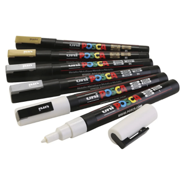 Posca Tusj 0,9-1,3 mm 6x ass.