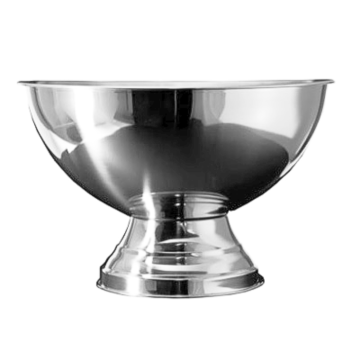 Champagnebowl i rustfritt stål - 36x23 cm