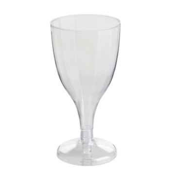 Plastikk gjennomsiktig vinglass 8x - 170 ml