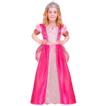 Lys rosa prinsessekostyme for barn