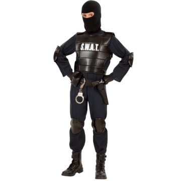 SWAT politibetjent kostyme for barn