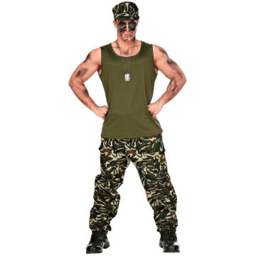 Militær kostyme - 3 deler
