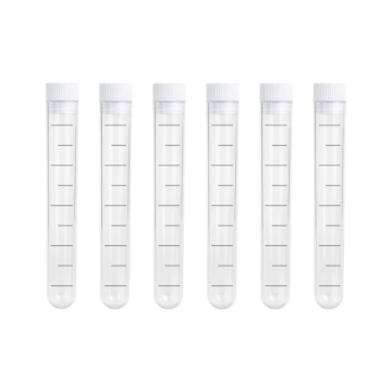 Reagensrør 6x med propp - 13 ml