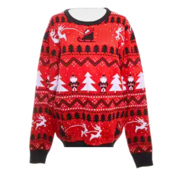 Julesweater rød stilfull