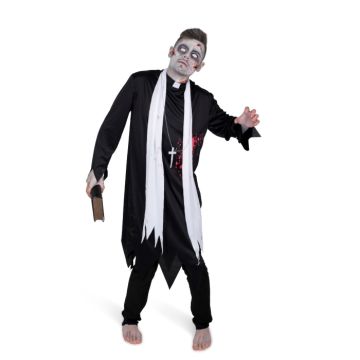 Zombie prest kostyme