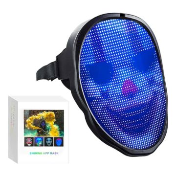 LED skinlysmaske 115 visuals bluetooth