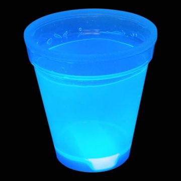 Selvlysende UV-neon-kopp blå - 350 ml