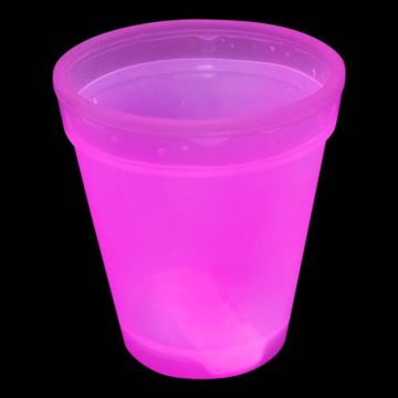 Selvlysende uv neon-kopp rosa - 350 ml