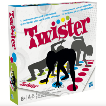 Twister inkludert matte og spinner